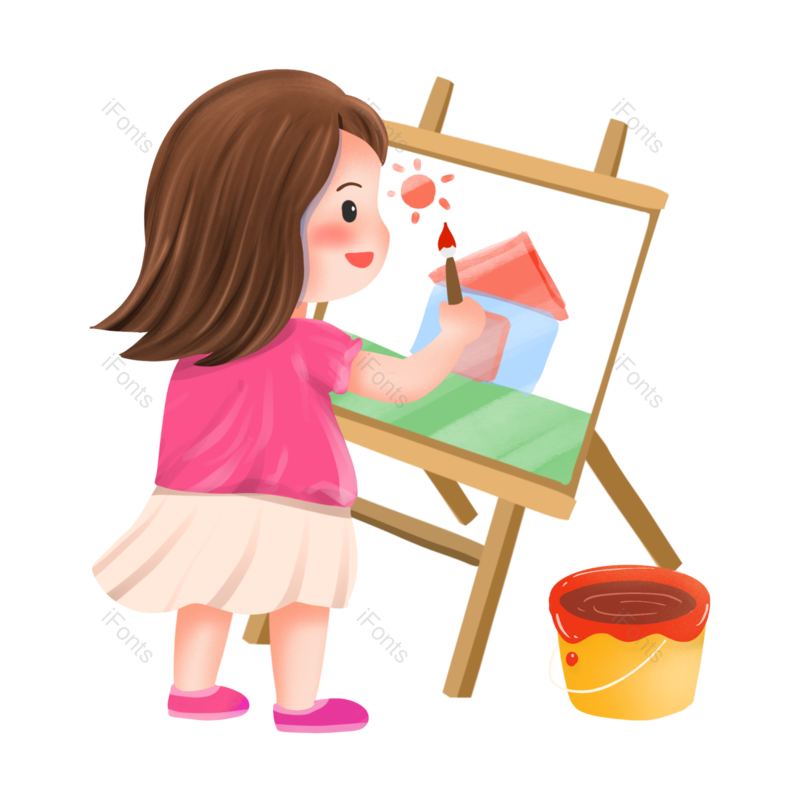 设计元素图片,画画元素,美术培训PNG,开学季免抠素材